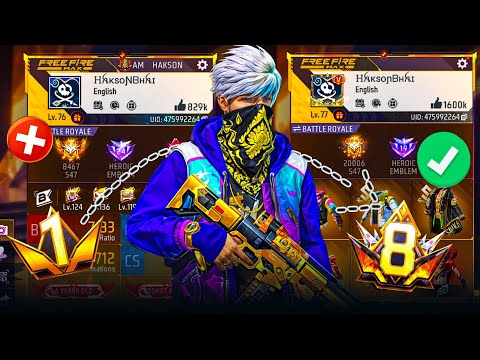 PRIME 1 TO PRIME 8 ? NOOB TO PRO ? GARENA FREE FIRE  thumbnail