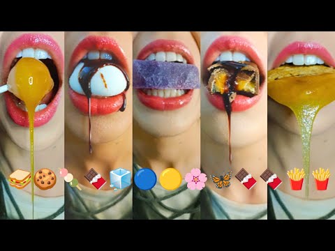 Irresistible ASMR: Dripping Honey, Gooey Caramel & Kohakutou Crunch! thumbnail
