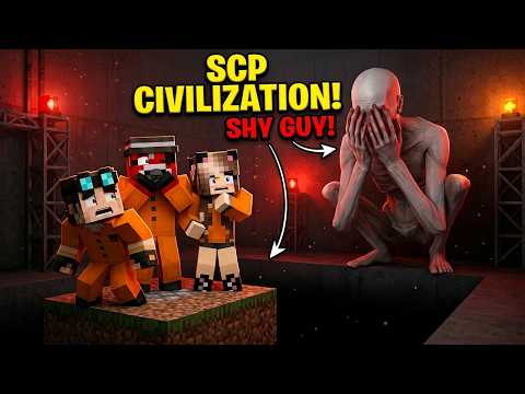 BLOCCATO SU UN SOLO CHUNK CON LO SHY GUY! Minecraft SCP CIVILIZATION thumbnail