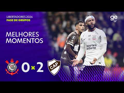 CORINTHIANS 0 X 2 PLATENSE | MELHORES MOMENTOS | CONMEBOL LIBERTADORES 2026 | ge tv thumbnail