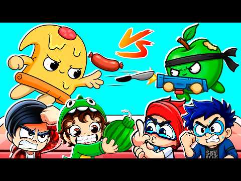 Lucha de Comida Loca de Hermanos | Batalla de Comida Ultra FoodMess | Dylan Juega thumbnail