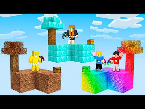 Fizemos uma BATALHA de ILHAS com AMIGOS no minecraft thumbnail