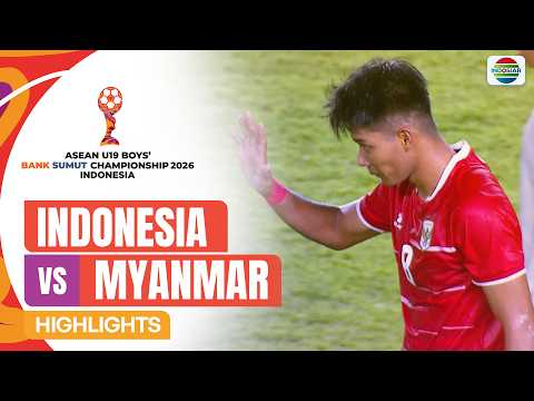 Indonesia vs Myanmar - Highlights | ASEAN U19 Boys Bank Sumut Championship 2026 thumbnail