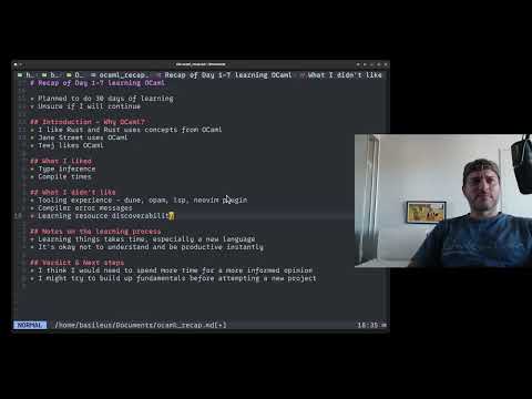 Learning OCaml - Recap of Week 1 thumbnail
