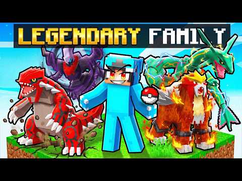 Having a LEGENDARY POKEMON FAMILY in Minecraft! thumbnail