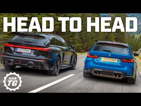 New Audi RS5 Avant vs BMW M3 Touring: Super-Wagon Showdown! | 4K thumbnail