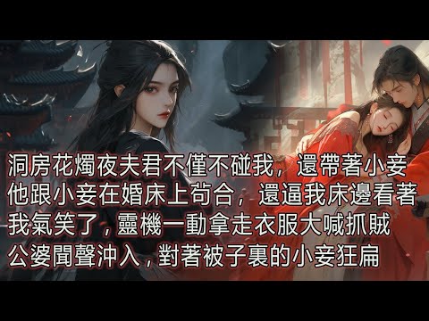 洞房花燭夜夫君不僅不碰我，還帶著小妾，他跟小妾在婚床上苟合,逼我床邊看著，我氣笑了，靈機一動拿走衣服大喊抓賊，公婆聞聲沖入，對著被子裹的小妾狂扁。 thumbnail