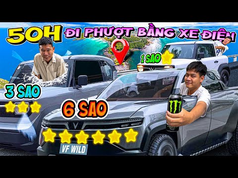 Thử Thách 50 Giờ Đi Phượt Bằng Xe oto Điện | Tập 13: 50h Sống Trên Xe Điện VinFast 3 vs VinFast 9 thumbnail