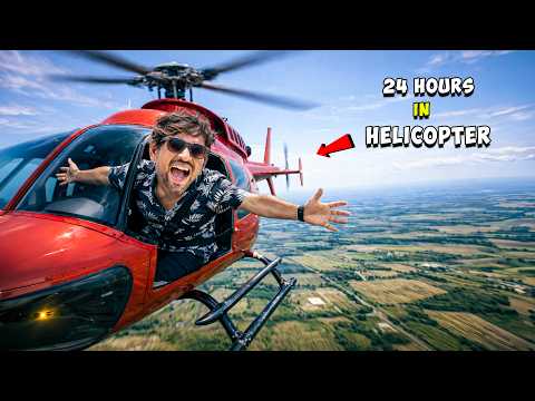 24 Hours Challenge In Helicopter🚁 |100% Real thumbnail