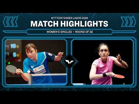 Reina Aso vs Manika Batra | WS R32 | #WTTLagos 2026 thumbnail