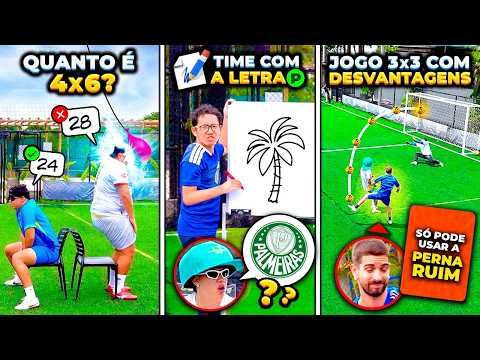 A CADA RODADA, TROCA O DESAFIO!! *MUITO ENGRAÇADO 😂 (DESAFIO 5 em 1) thumbnail