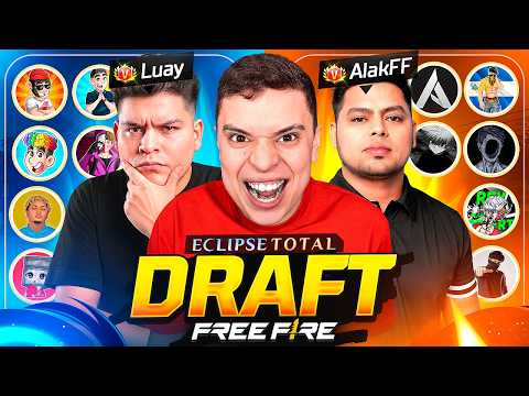 ¡DÍA 1: TORNEO DE YOUTUBERS DE FREE FIRE 🔥 ECLIPSE TOTAL 🔥 LUAY - ALAK DRAFT ( 30 VS 30 ) thumbnail