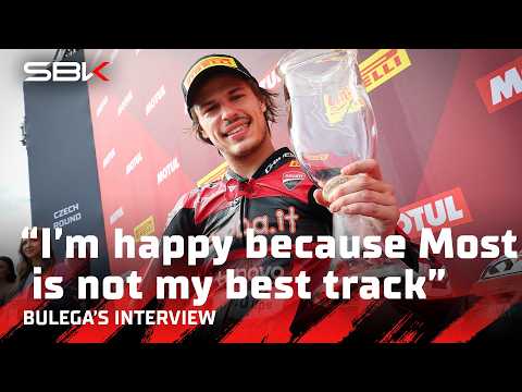 Nicolo Bulega opens up after a perfect weekend in Czechia 🧨 | 2026 #CzechWorldSBK 🇨🇿 thumbnail