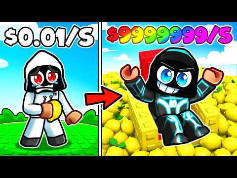 $0 To $100 BILLION By SELLING LEMONS in Roblox! thumbnail