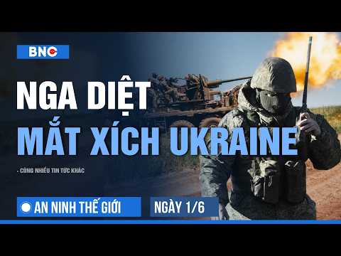 An ninh Thế giới 1/6: Nga hủy 80 "mạch chỉ huy" Ukraine | Đài Loan mang thông điệp tranh cãi tới Mỹ thumbnail