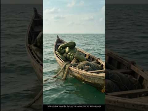 Hulk ne ghar aane ke liye poora samundar tair kar aa gaya #hulk#short thumbnail