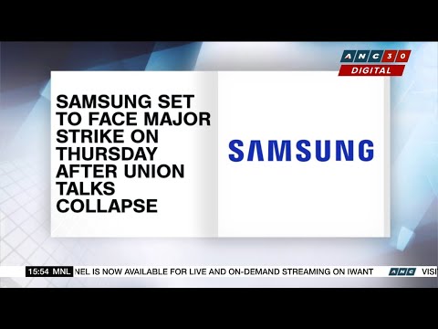 Samsung set to face major strike on Thursday after union talks collapse | ANC thumbnail