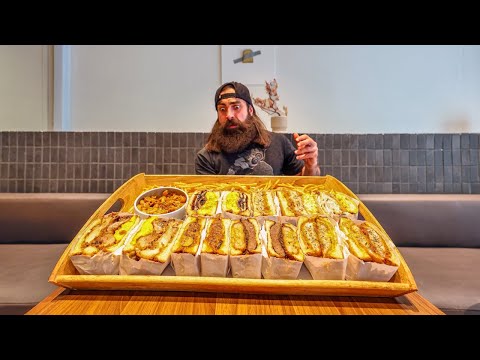 THIS HUGE SANDWICH CHALLENGE IN SINGAPORE COSTS $190 IF YOU LOSE! | BeardMeatsFood thumbnail