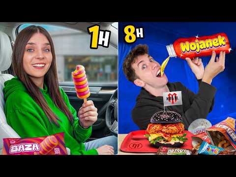 KTO ZJE WIĘCEJ PRODUKTÓW INFLUENCERÓW CO GODZINĘ WYGRYWA! thumbnail