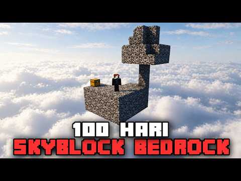 100 Hari Minecraft SKYBLOCK BEDROCK ONLY thumbnail