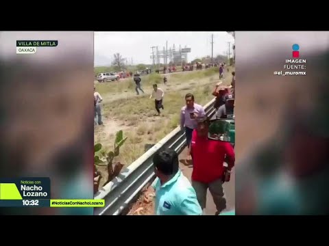 A balazos, presuntos habitantes de una comunidad en Oaxaca repelieron una protesta de la CNTE thumbnail