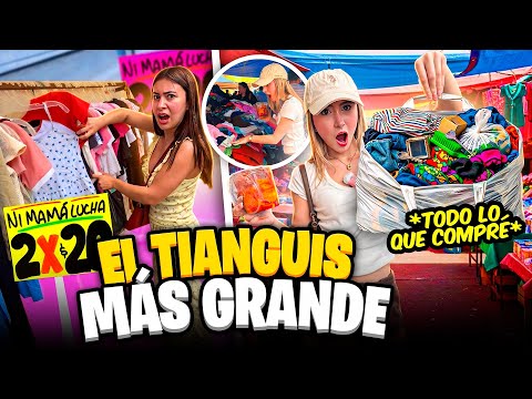 GASTANDO $500 EN EL TIANGUIS MÁS GRANDE 😱🛍️✨ | HERMANAS JM thumbnail