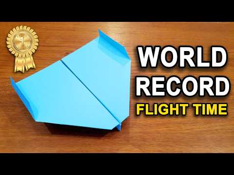 WORLD RECORD Paper Airplane | BEST Origami Plane Tutorial thumbnail