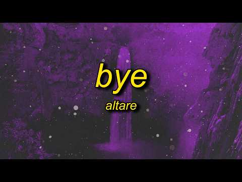 Ariana Grande - bye (Altare Remix) Lyrics thumbnail