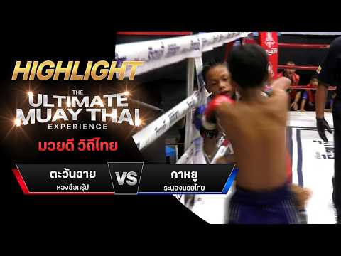 ไฮไลท์มวยไทย มวยดี วิถีไทย : ตะวันฉาย หวงซื่อกรุ๊ป พบ กาหยู ระนองมวยไทย thumbnail