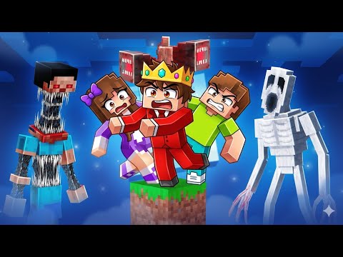 Minecraft ONE BLOCK mit jeder Horror-Mod! thumbnail