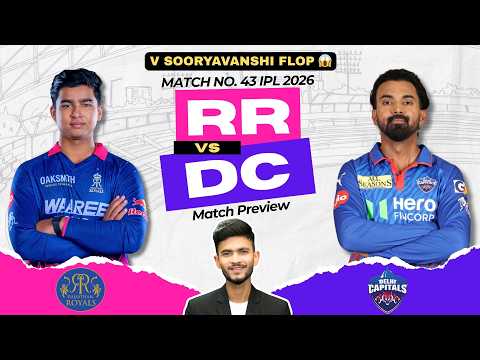 RR vs DC | Match Prediction | IPL 2026 | Match - 43 | RR vs DC 2026 | Cricket Prediction thumbnail