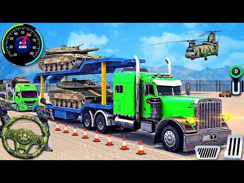 US Army Vehicle Transport Base Driving - Cargo Transporter Truck Simulator 2026 - Android GamePlay thumbnail