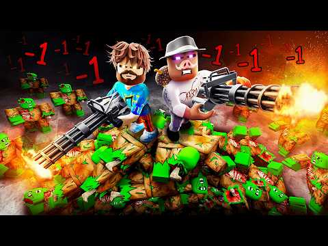 ? ЗАЩИТА БАЗЫ От АРМИИ ЗОМБИ в РОБЛОКС! + Фиксплей! thumbnail