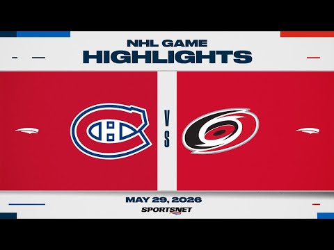 NHL Game 5 Highlights | Canadiens vs. Hurricanes - May 29, 2026 thumbnail