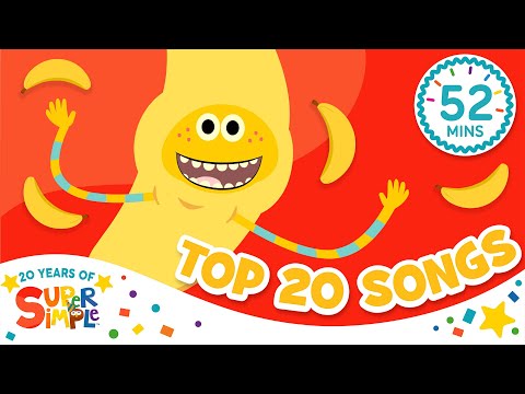 Top 20 Songs! | Best Toddler Songs & Fan Favorite Hits! | Super Simple Songs 20th Anniversary 🎉 thumbnail