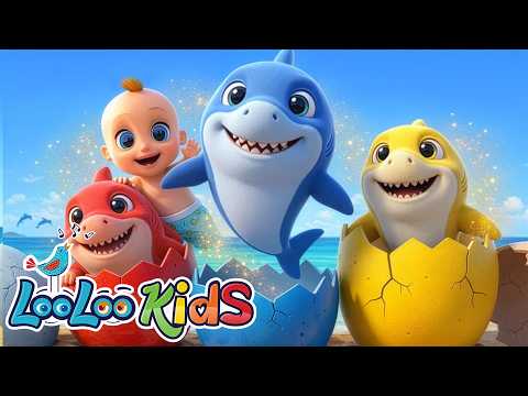Baby Shark Surprise Eggs 🥚 Learn Colors with Colorful Sharks thumbnail