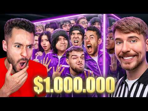 Reaccionando a 50 Streamers por $1.000.000 de MrBeast - TheGrefg thumbnail