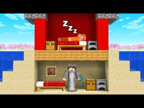 I SECRETLY Moved Into My Friends Island in Minecraft Cherry Island thumbnail