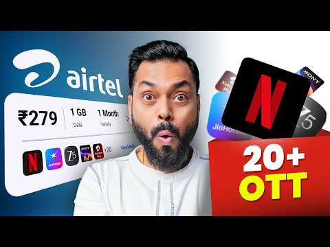 All OTTs @₹279? Even Netflix! ⚡️Airtel Secret Plan Revealed! thumbnail