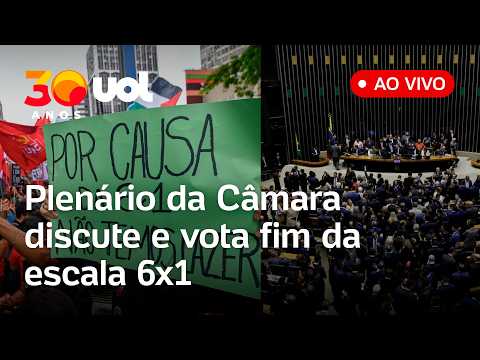 Fim da escala 6x1: plenário da Câmara discute e vota texto que reduz jornada de trabalho; ao vivo thumbnail