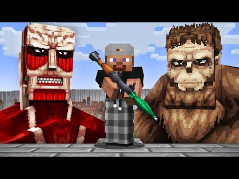 Usando Armas VS Titanes de Attack on Titan en Minecraft thumbnail