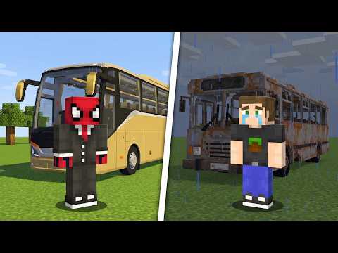 ZENGİN OTOBÜS vs FAKİR OTOBÜS - Minecraft thumbnail