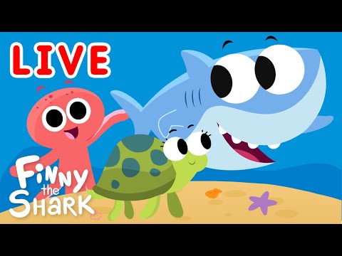 🔴 Finny The Shark Livestream | Finny the Shark | Super Simple Songs thumbnail