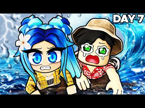 Surviving a DEADLY Ocean in Roblox Rusty Rafts! thumbnail