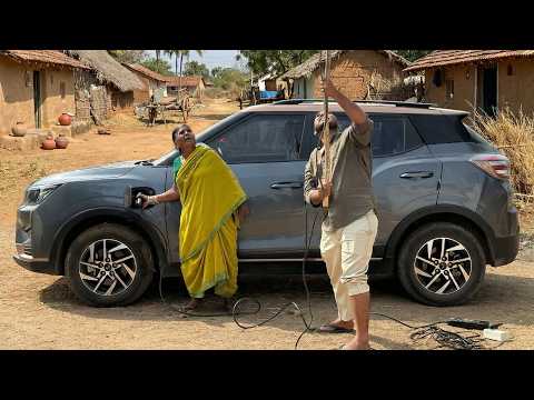 ఎలక్ట్రిక్ కార్ తిప్పలు | Electric Car Problems | My Village Show Comedy | Raju | Gangavva thumbnail