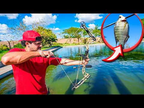 PESQUEI COM MEU ARCO E FLECHA NA REPRESA DA FAZENDA thumbnail