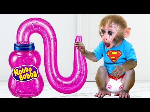 Monkey Baby Bon Bon gets sucked into the plant & zombie game and defeats the zombie horde thumbnail