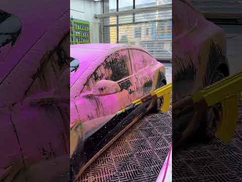 Washing the car of mud and dirt was satisfying. #washingcar #cleaningcar thumbnail