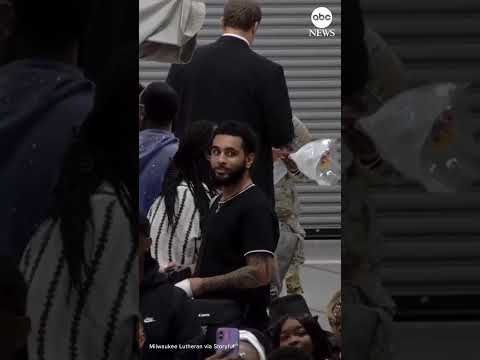Solider surprises brother at his high school graduation after Iran service thumbnail