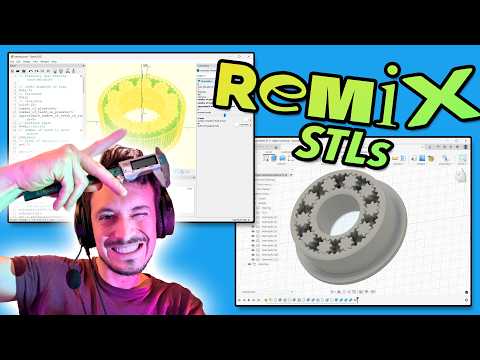 Remixing STL Files for 3D Printing // Fusion & Fika Live thumbnail